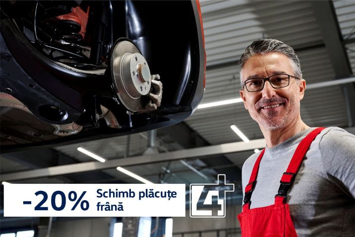 Volkswagen Service 4+: Fiabilitatea Volkswagen continuă cu întreținere profesionistă și reduceri speciale.