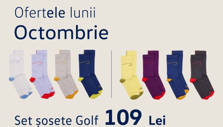 Set 4 perechi șosete Golf - 109lei (TVA inclus)